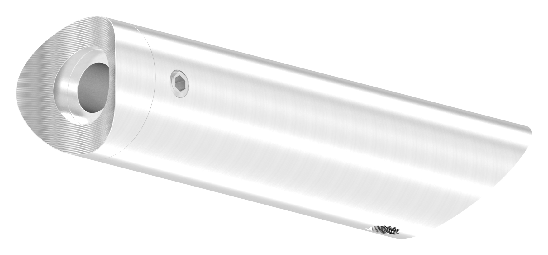 Rohrabstandshalter schräg, für Rohranschluss 33,7mm, V2A Rohrabstandshalter schräg, für Rohranschluss 33,7mm, V2A