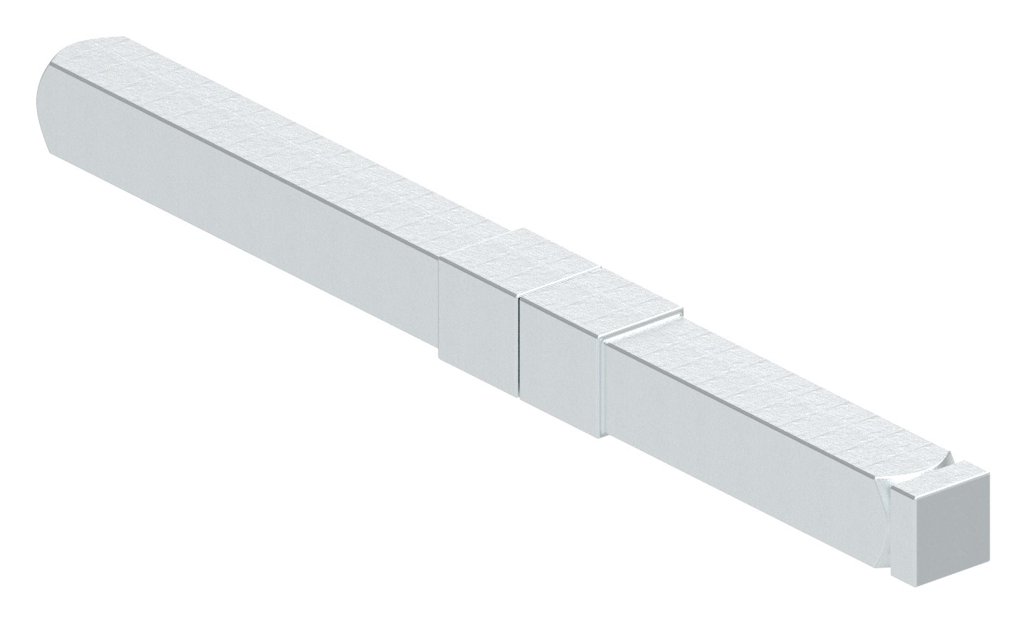 Stift 8 auf 9x105mm geteilt, verzinkt Stift 8 auf 9x105mm geteilt, verzinkt