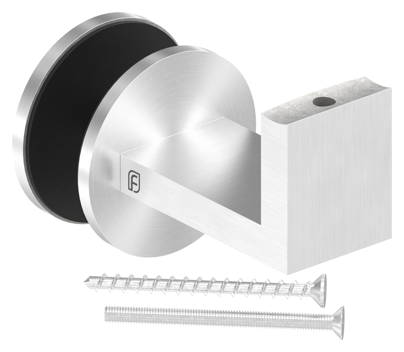 Sensa Design 1, für Rohr 42,4mm, für Montage an Glas, V2A