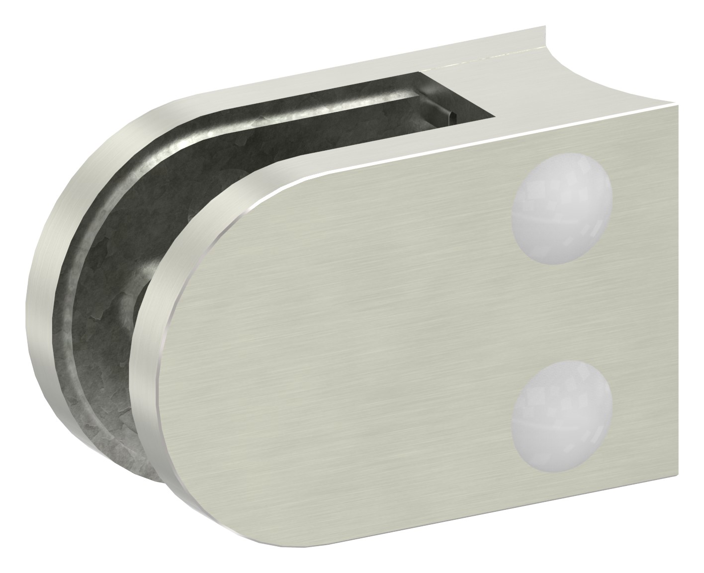Glasklemme Mod. 33, Anschluss: 48,3mm, VA-Effekt Glasklemme Mod. 33, Anschluss: 48,3mm, VA-Effekt