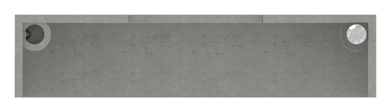 Abdeckrosette, 109x109x25mm, V4A