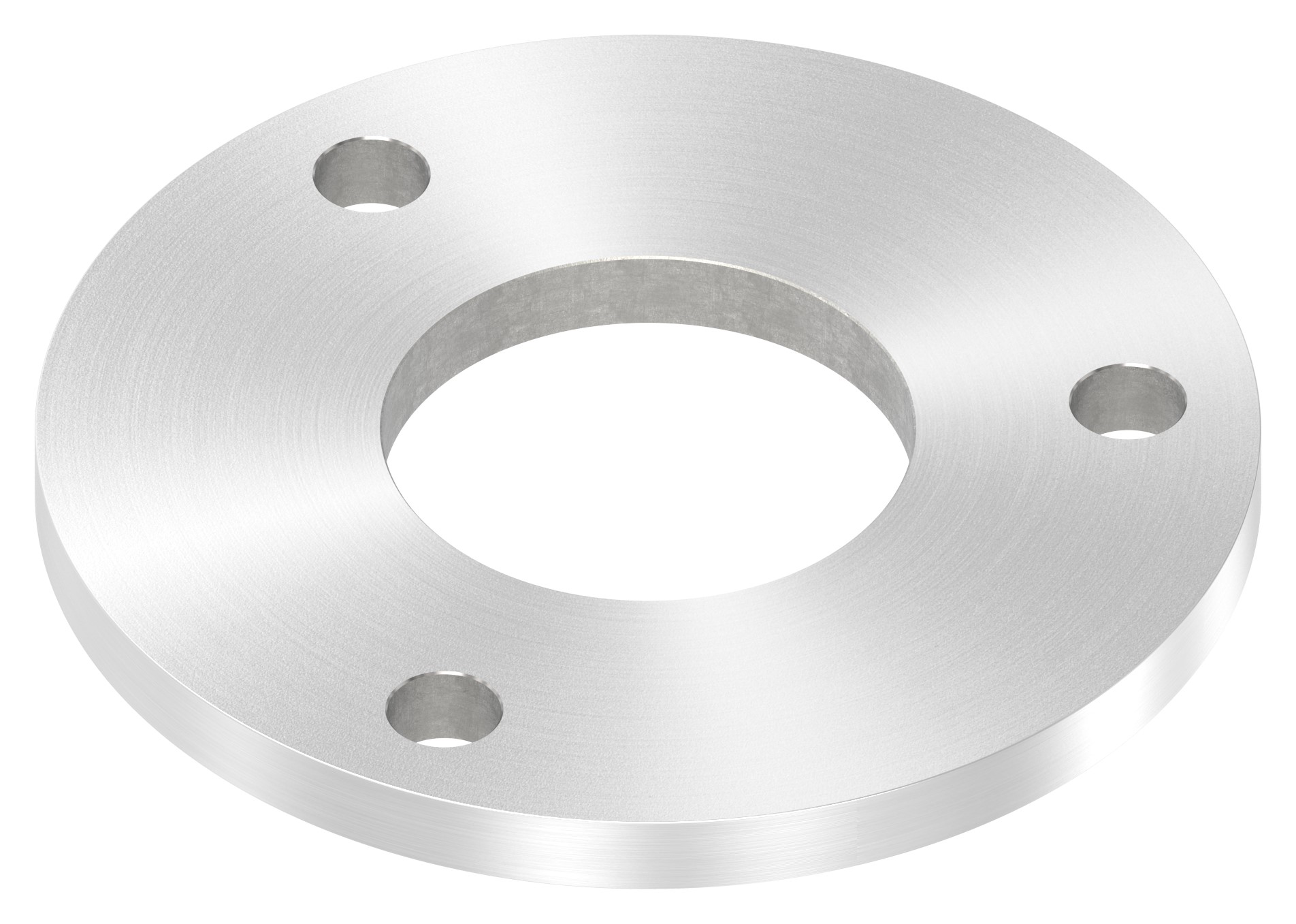 Ankerplatte Ø 140x10mm, mit Rundschliff, V2A
