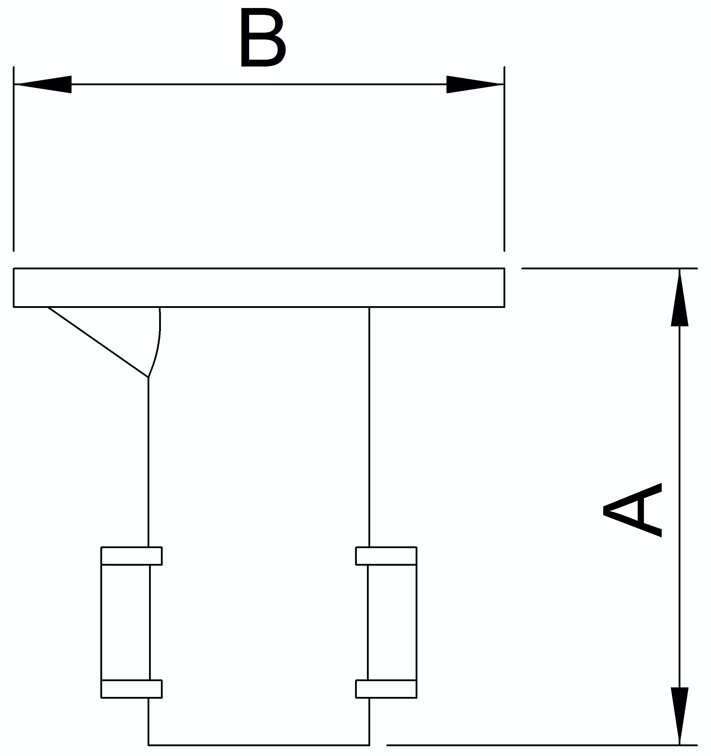 Bodenanker, für Rohr Ø 48,3mm