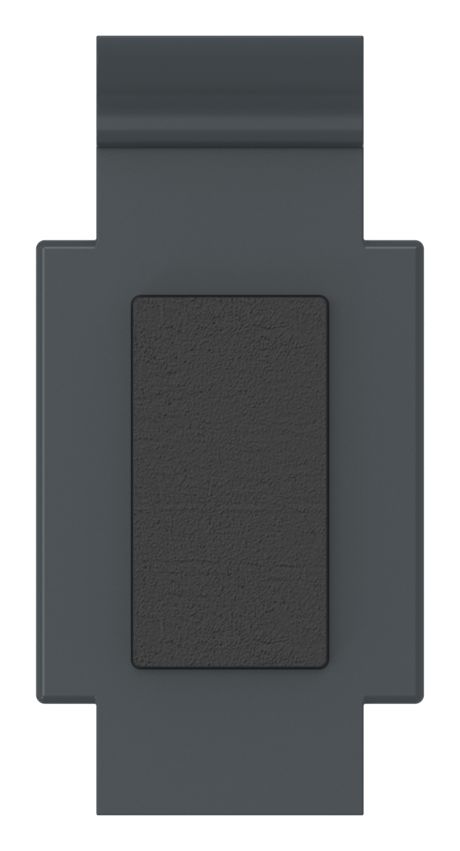 Sicherungsplatte für Mod. 34 , Zink roh pulverbeschichtet in RAL 7016 matt