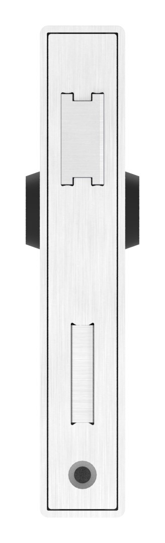 Edelstahlschlosskasten mit verzinktem Schloss, Abmessung: 30x94,5x173mm Edelstahlschlosskasten mit verzinktem Schloss, Abmessung: 30x94,5x173mm