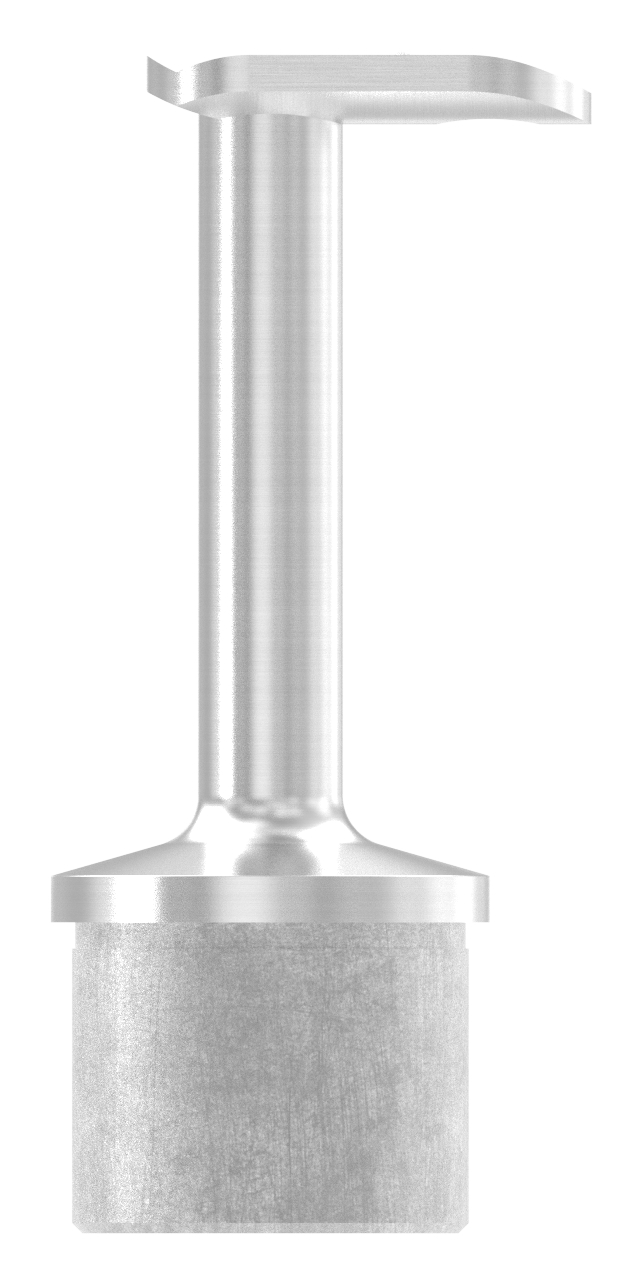 Rohrabschlussstopfen für Rohr 42,4x2,0mm, Handlaufanschlussplatte 90°, V4A