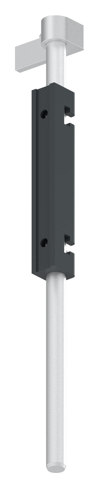 Bodenriegel mit Länge 490mm, zum Anschrauben, RAL 7016