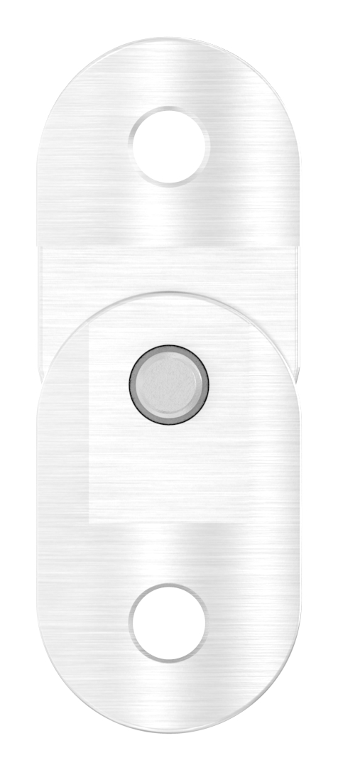 Handlaufanschlussplatte verstellbar, 42,4mm, V4A