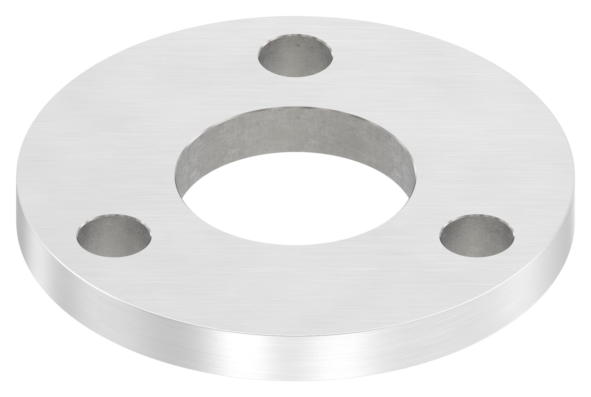 Ankerplatte Ø 100x10mm, mit Längsschliff, V2A