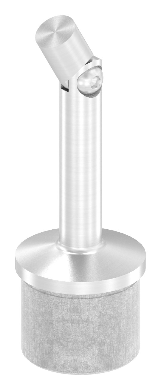 Rohrabschlussstopfen mit Gelenkstift für Rohr 42,4x2,0mm, V2A