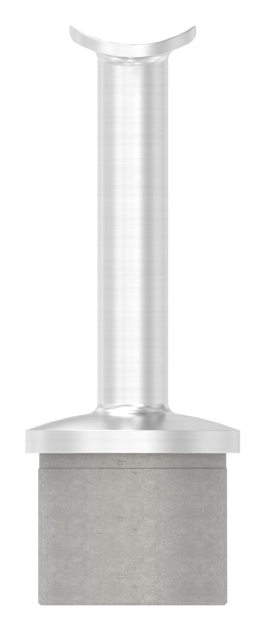 Rohrabschlussstopfen für Rohr 42,4x2,5mm, Handlaufanschlussplatte: 42,4mm, V2A