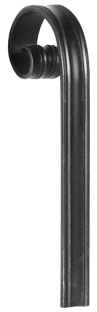 Handlaufanfänger 40x8mm, gerollt