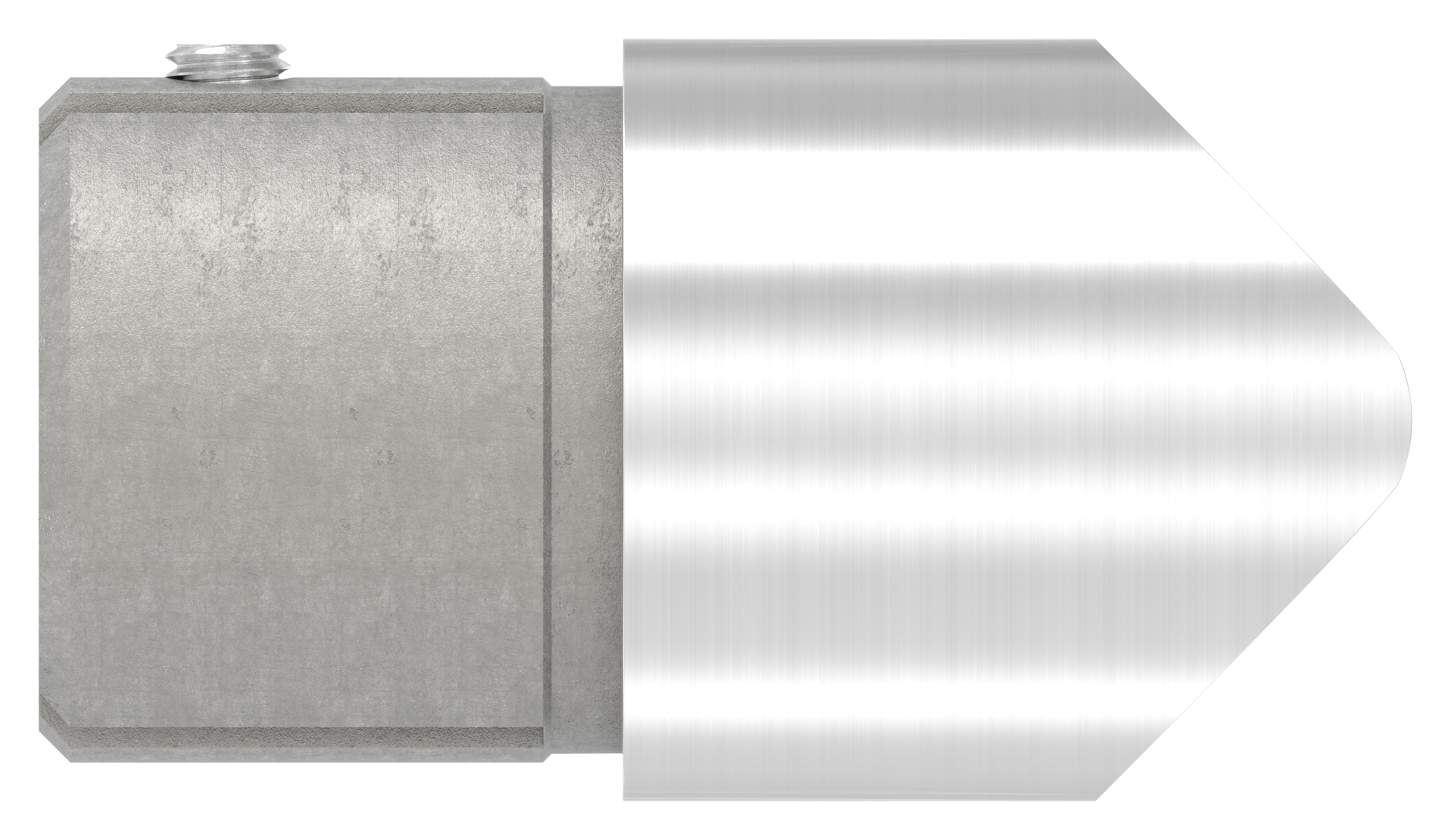 Anschlussstück 90°, Anschluss oben: 48,3mm, V2A Anschlussstück 90°, Anschluss oben: 48,3mm, V2A
