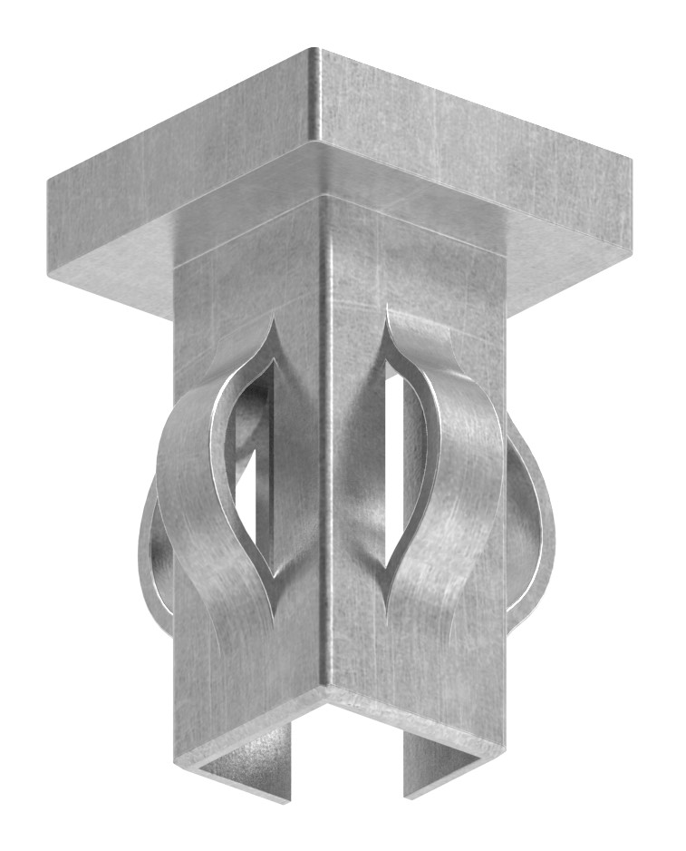 Stahleinschlagkappe, für Quadratrohr 20x20mm