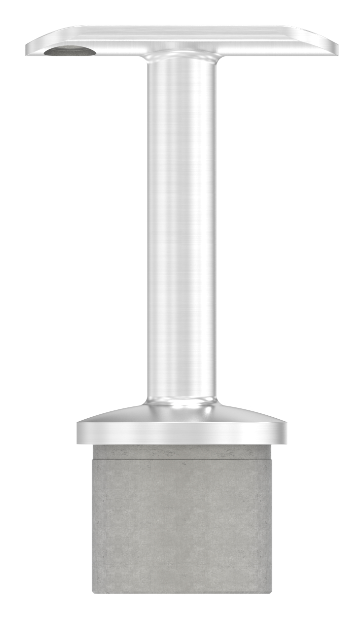 Handlaufstütze für Rohr 42,4 x 3,0mm, Halteplatte: 42,4mm