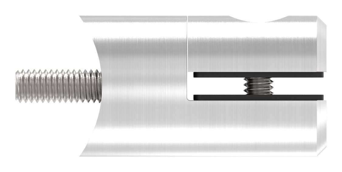 Blechhalter, Ø 25mm, Anschluss: 42,4mm, V2A