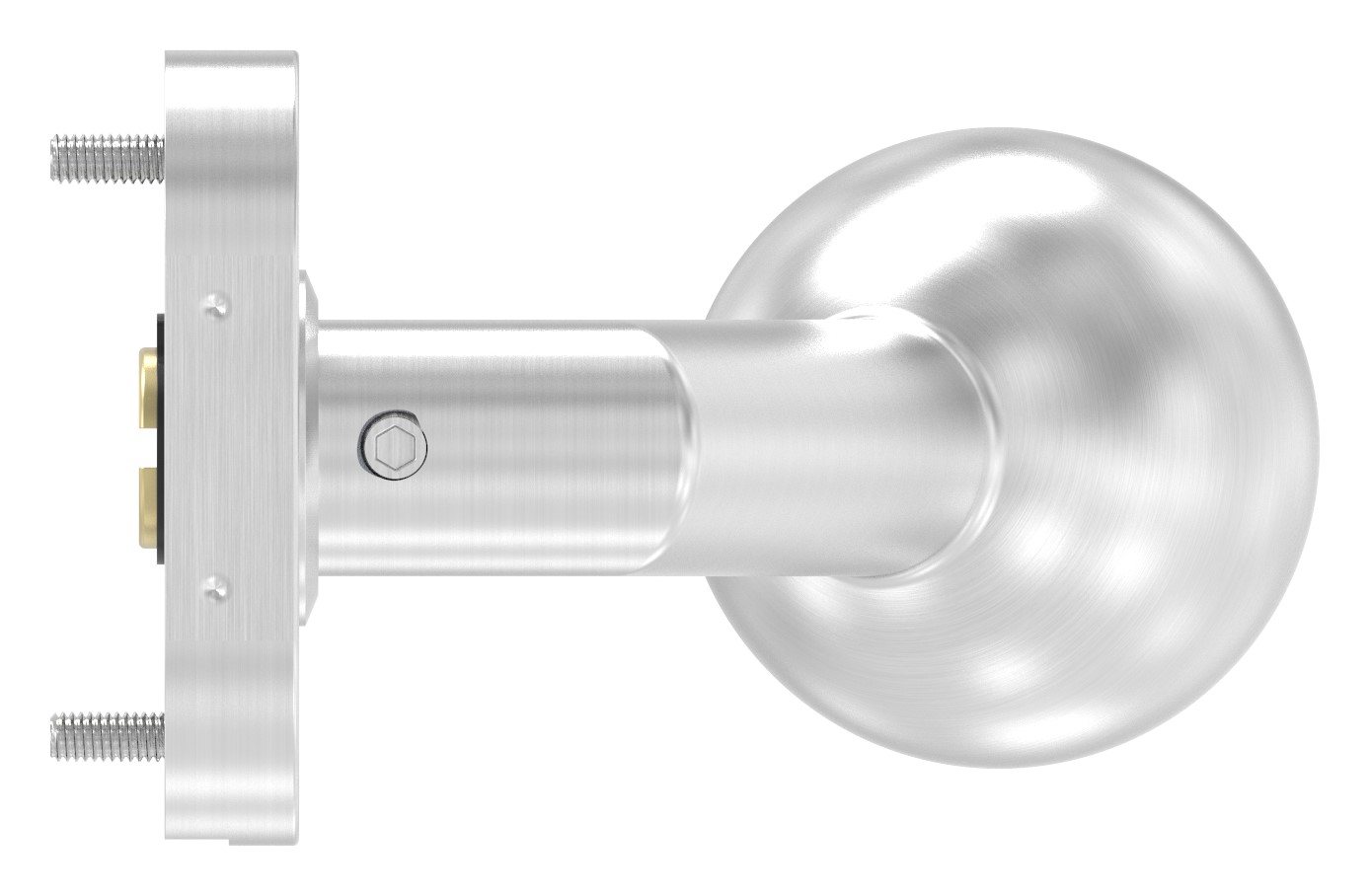 Drückerknopf, Ø 50mm, drehbar, V2A