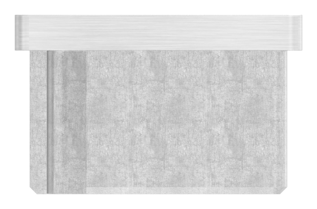 Einsteckkappe, für Rohr 60x40x2,0mm, V4A