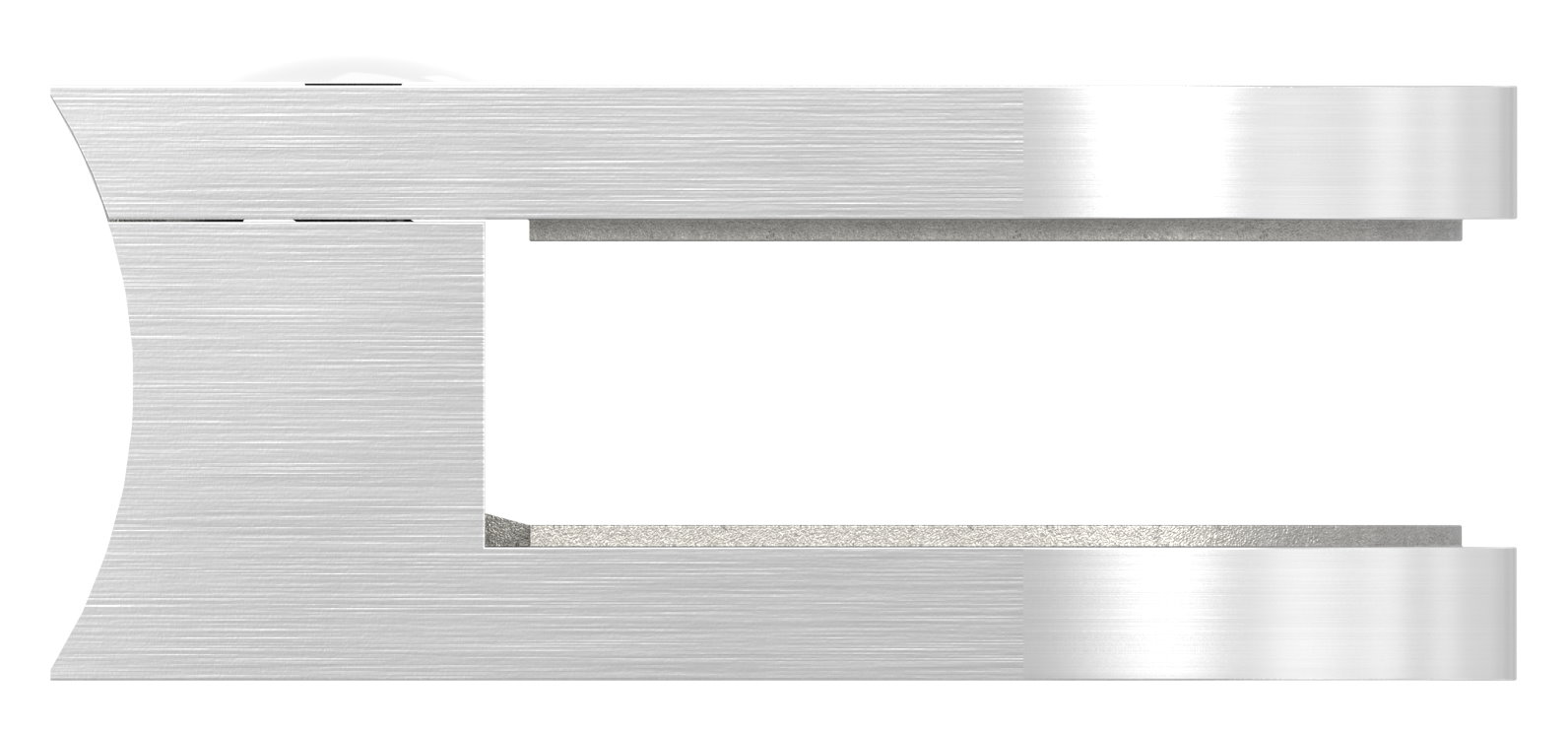 Glasklemme Mod. 32, Anschluss: 48,3mm, V2A Glasklemme Mod. 32, Anschluss: 48,3mm, V2A