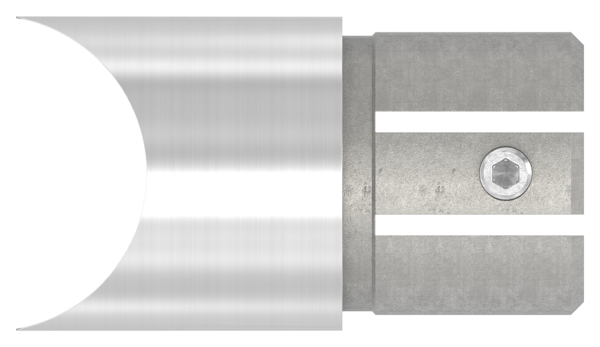 Anschlussstück 90°, Anschluss oben: 48,3mm, V2A Anschlussstück 90°, Anschluss oben: 48,3mm, V2A