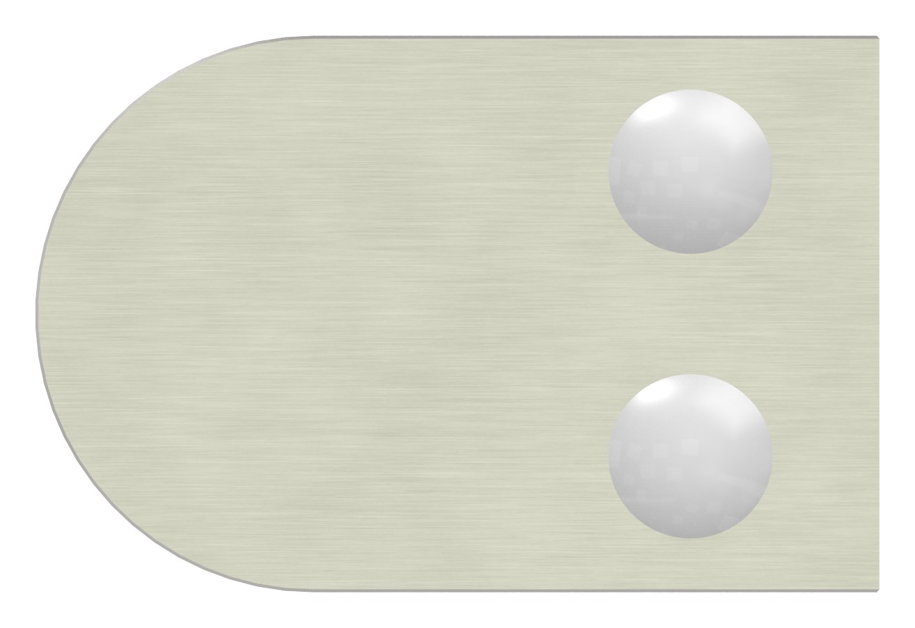 Glasklemme Mod. 32, Anschluss: 42,4mm, VA-Effekt Glasklemme Mod. 32, Anschluss: 42,4mm, VA-Effekt