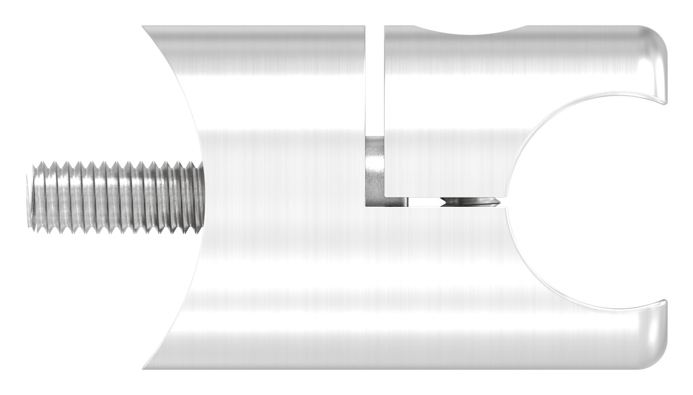 Halter für rundes Klemmprofil 18mm Anschluss: 42,4mm, V2A