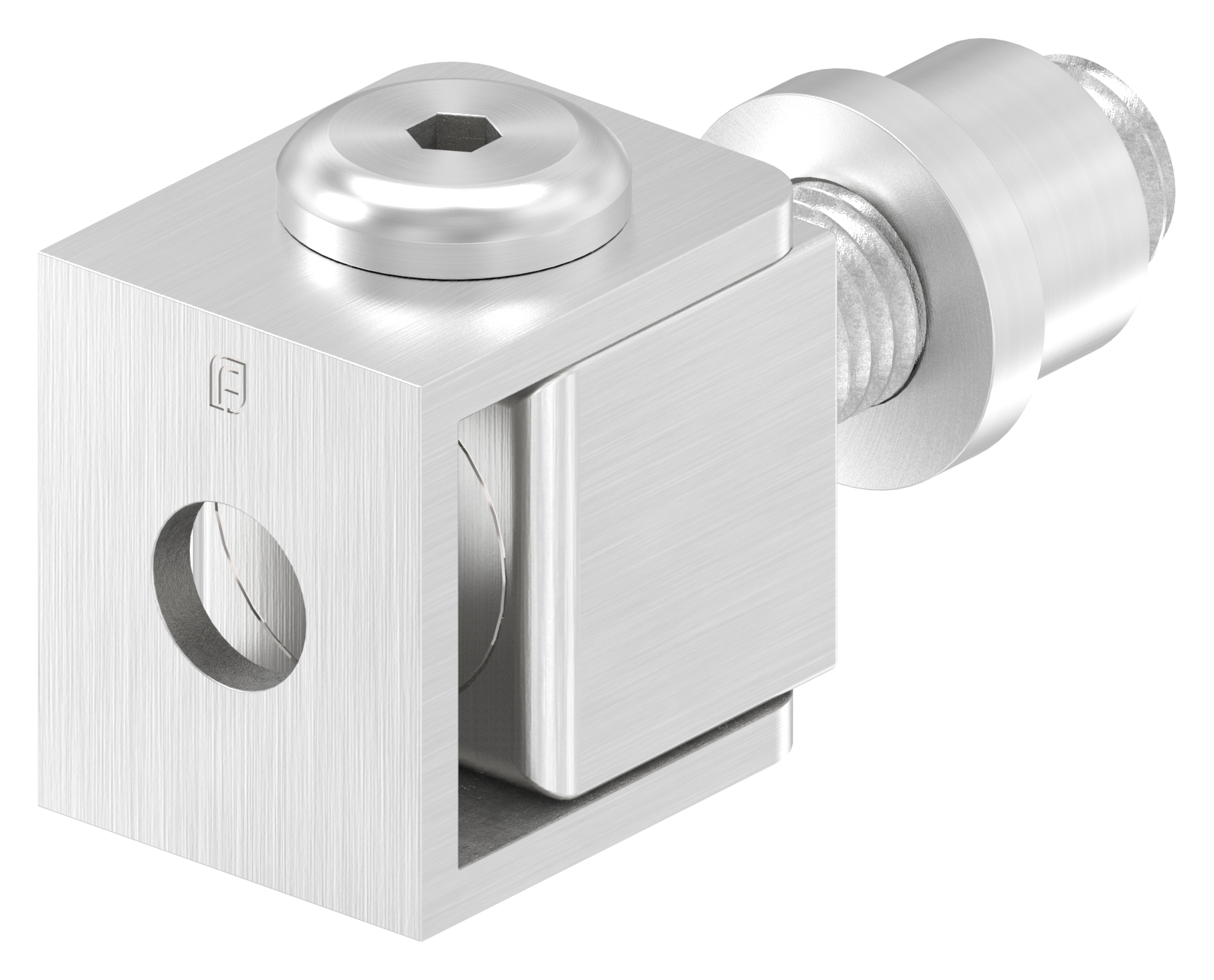 Verstellbares Torband mit Gewindehülse M12, V2A Verstellbares Torband mit Gewindehülse M12, V2A