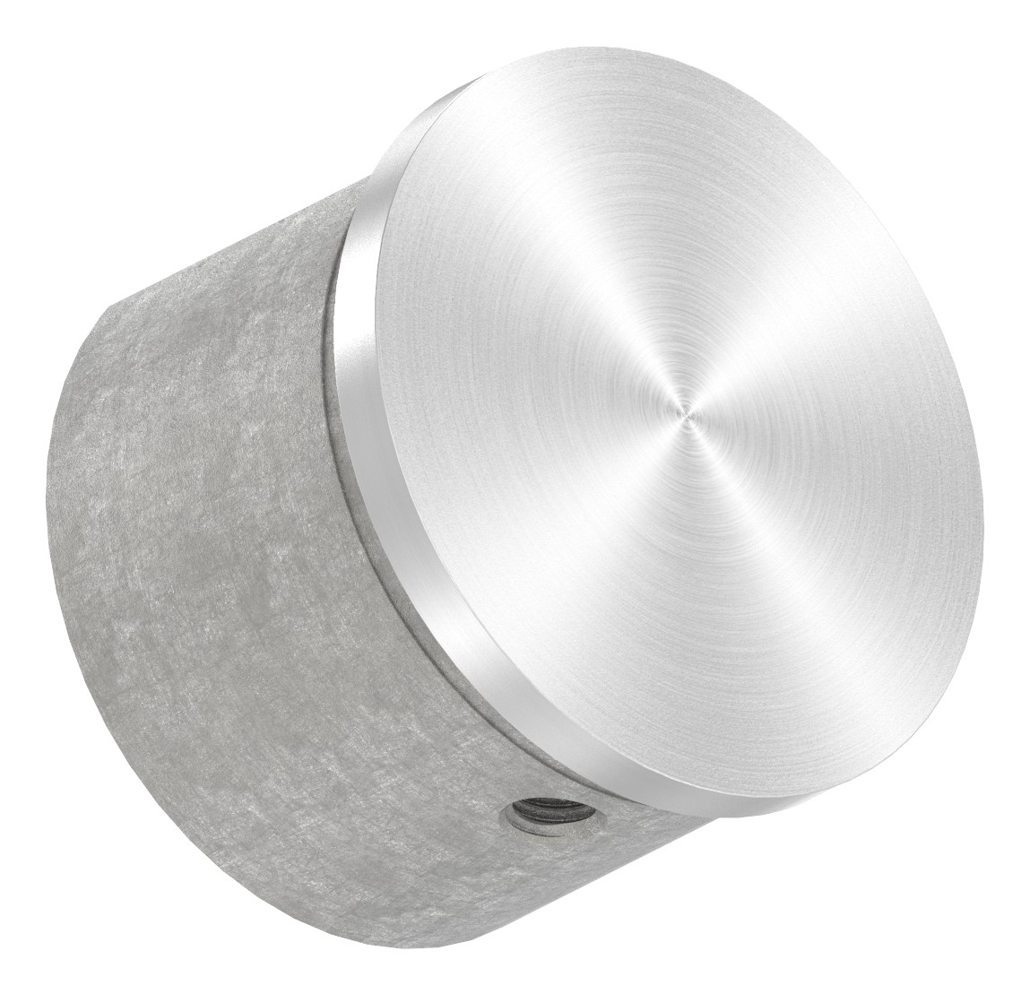 Endkappe, flach, für Nutrohr 48,3mm, V4A Endkappe, flach, für Nutrohr 48,3mm, V4A