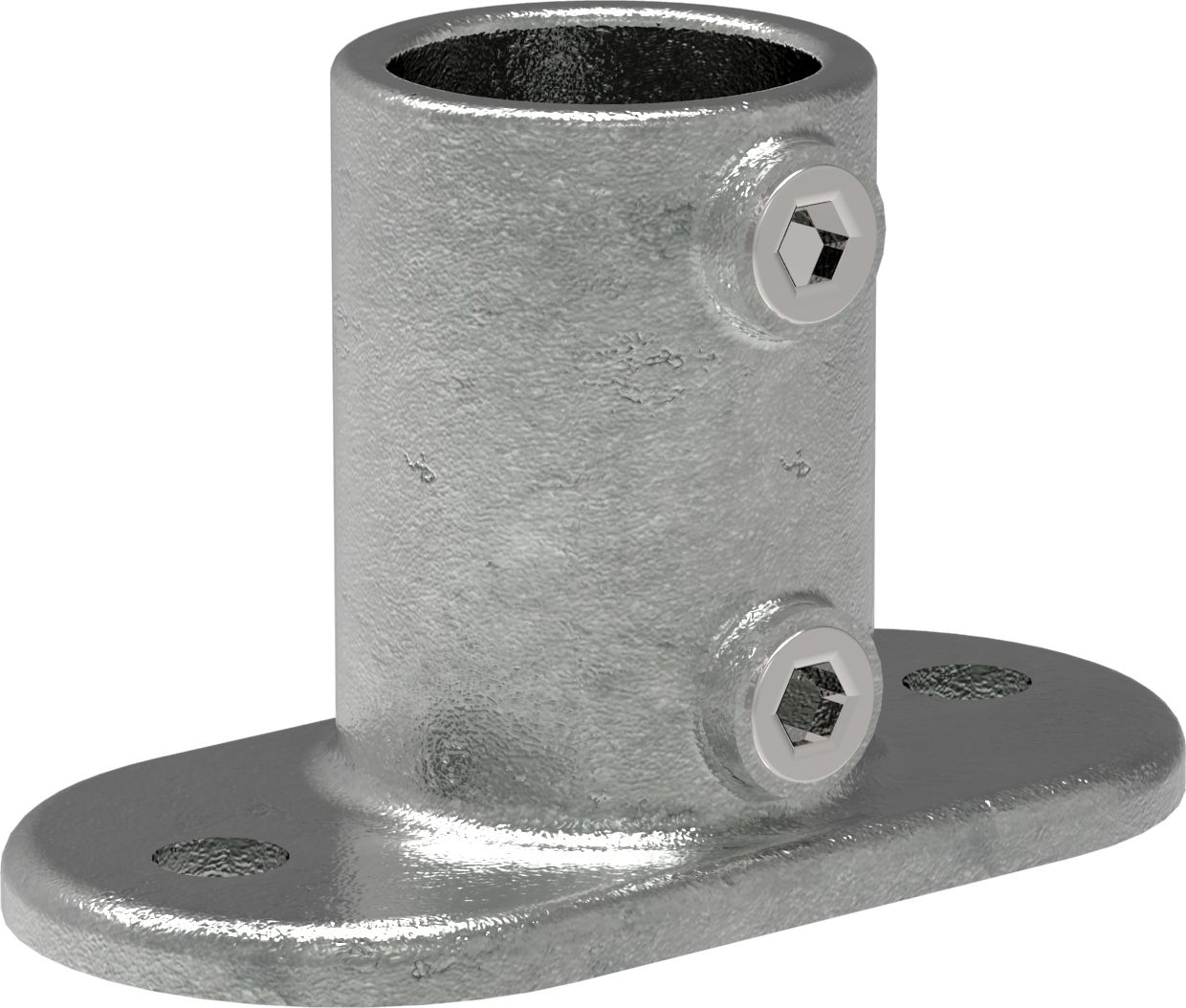 Wandhalter mit 2 Bohrungen, für Rohr Ø 48,3mm