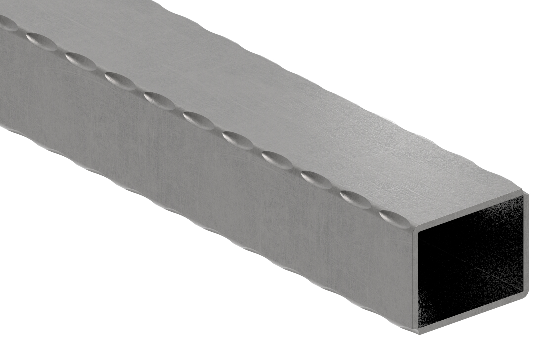 Rechteckrohr 50x40x2,5mm, L: 6000mm, gehämmert