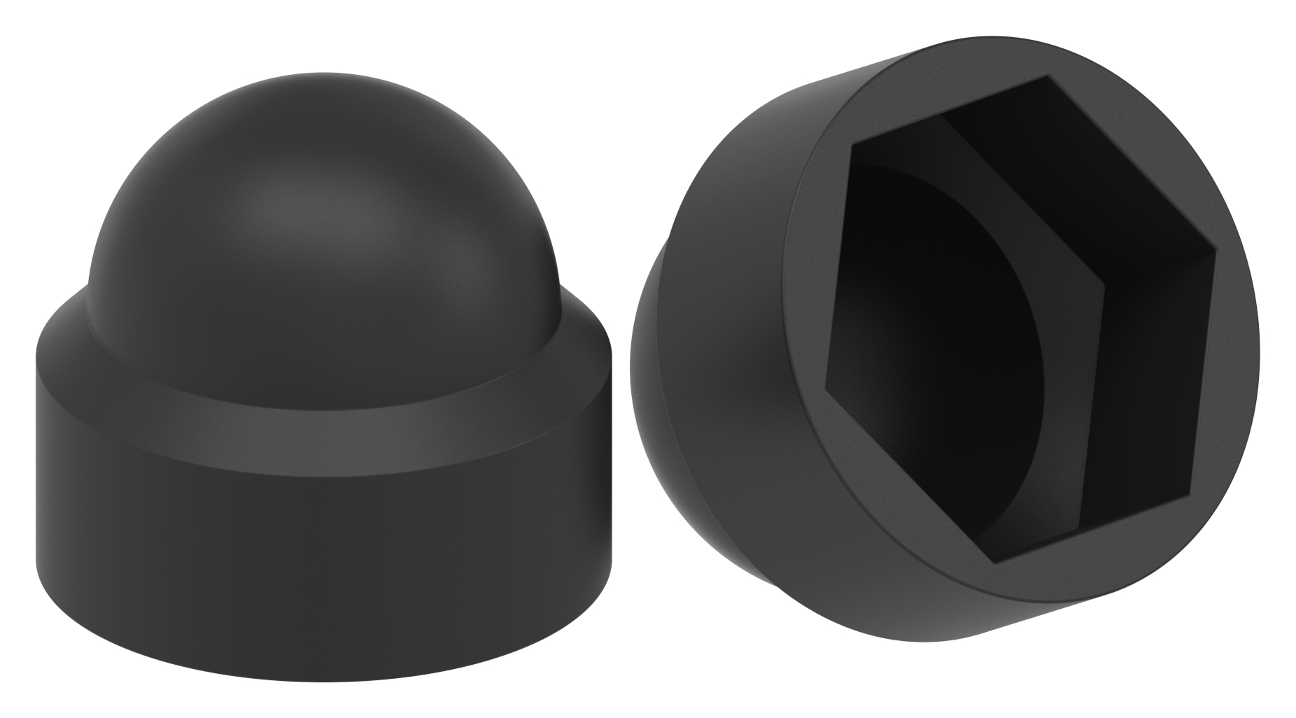 Sechskant-Schutzkappe für M8, schwarz