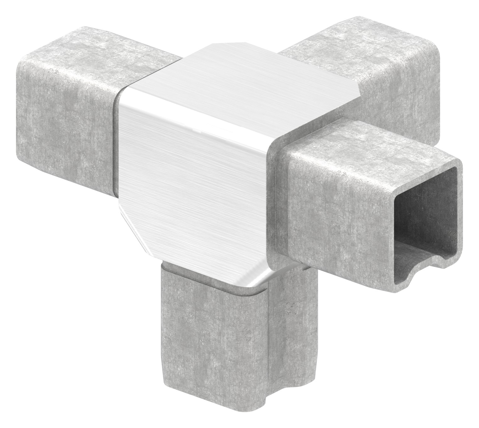 Verbinder für Rohr 25x25x2,00mm, V4A