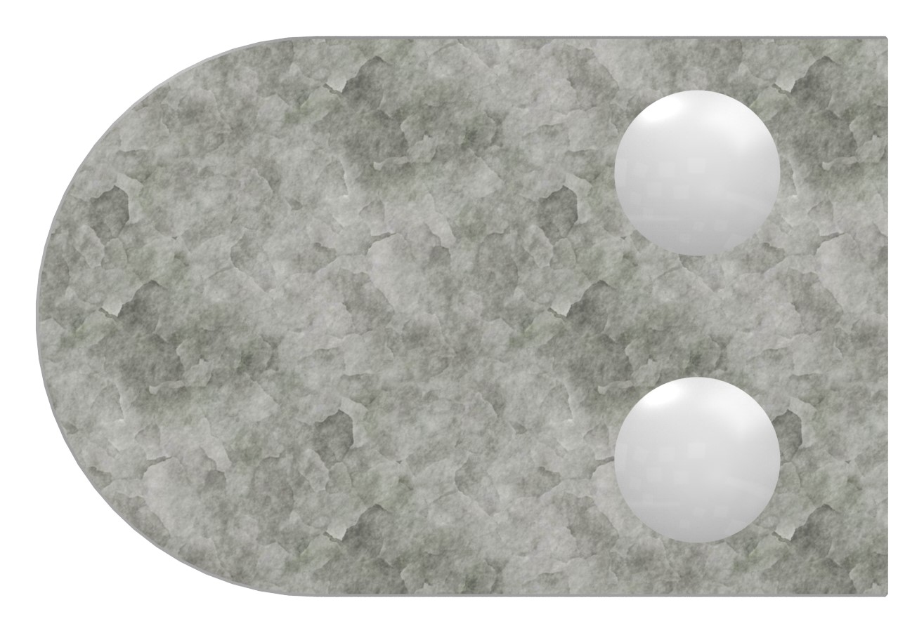Glasklemme Mod. 32, Anschluss: 42,4mm, Zink roh Glasklemme Mod. 32, Anschluss: 42,4mm, Zink roh