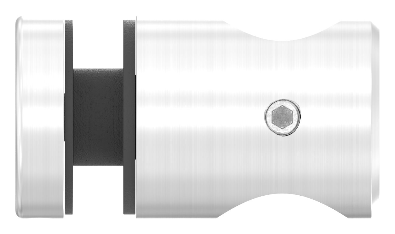 Querstab-Glashalter Ø25mm für 16mm Rund, für Glas 6-12,76mm, V2A Querstab-Glashalter Ø25mm für 16mm Rund, für Glas 6-12,76mm, V2A