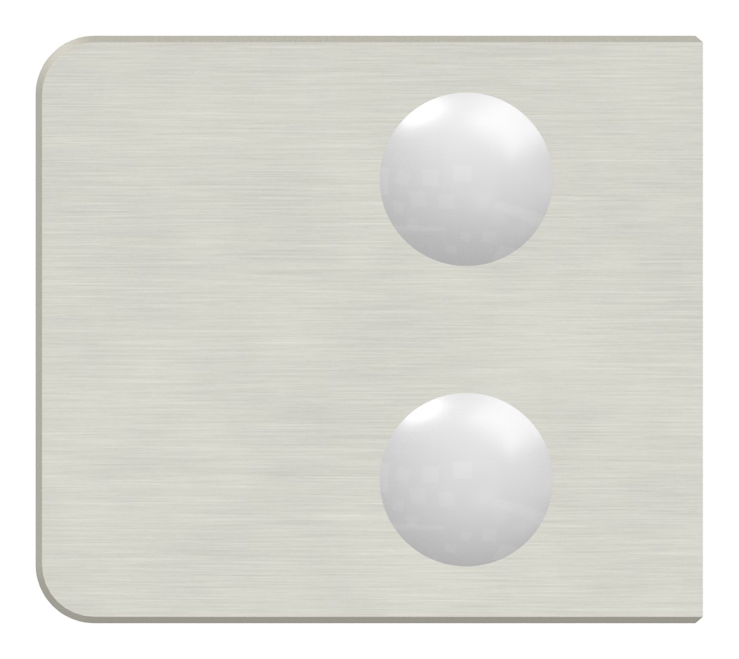 Glasklemme Mod. 31, Anschluss: 33,7mm, VA-Effekt