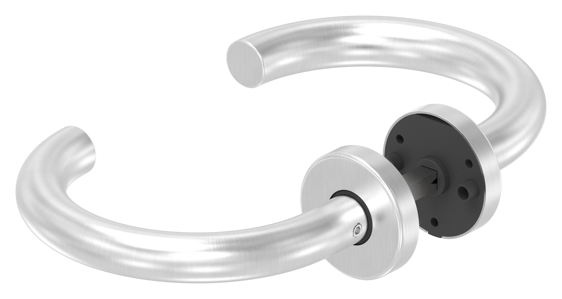 Türdrücker-Paar, drehbar, V2A