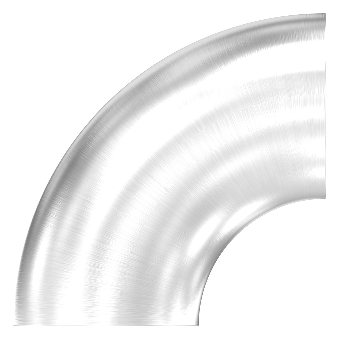 Schweißbogen 90°, 38,0 x 2,0mm, V2A