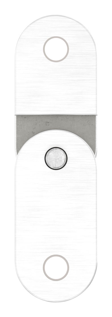 Handlaufanschlussplatte verstellbar, flach, V2A