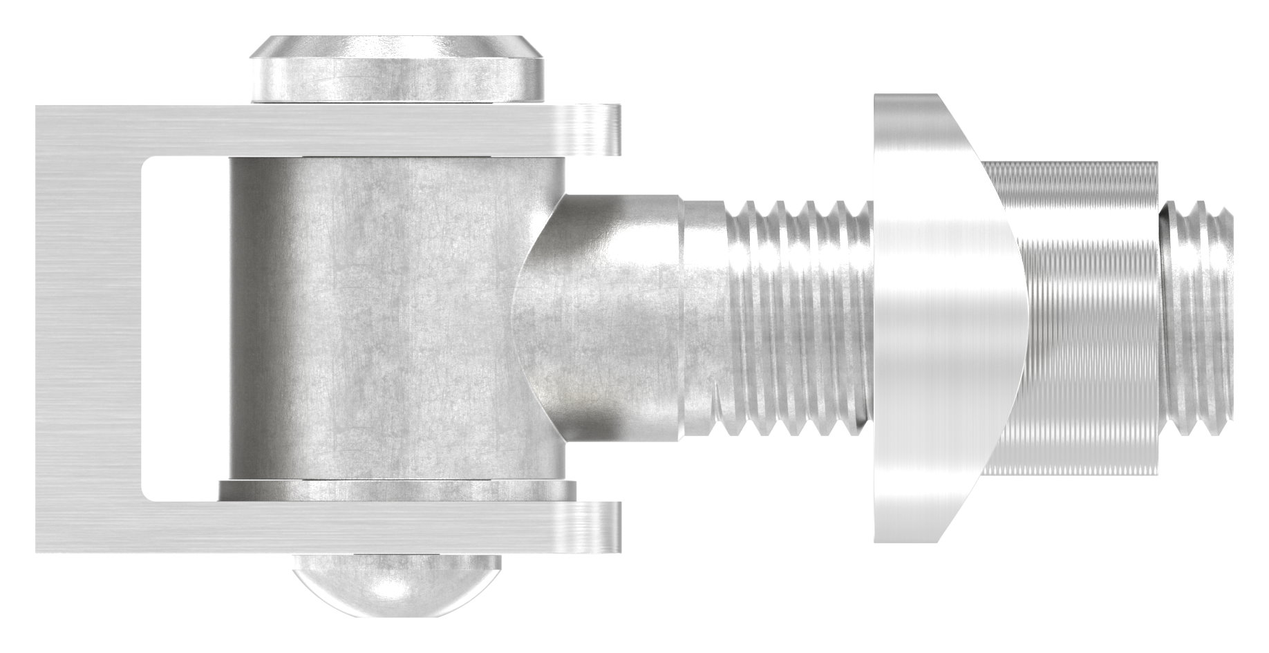 Torband mit Gewindehülse M16 für Rohr 42,4mm, V2A Torband mit Gewindehülse M16 für Rohr 42,4mm, V2A