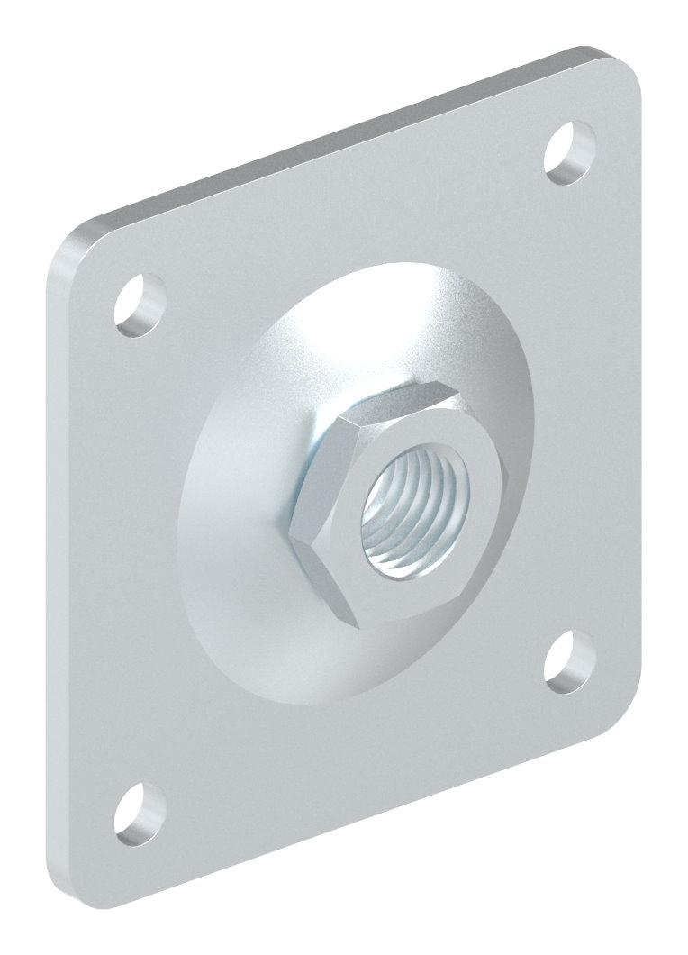 Verstellbare Mauerplatte für M24, verzinkt