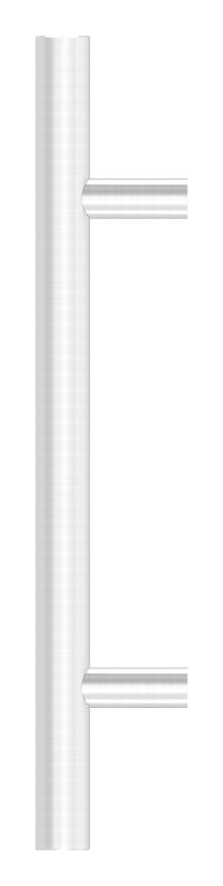 Stoßgriff inkl. Halter gerade mit L: 500mm, V2A, bestehend aus: