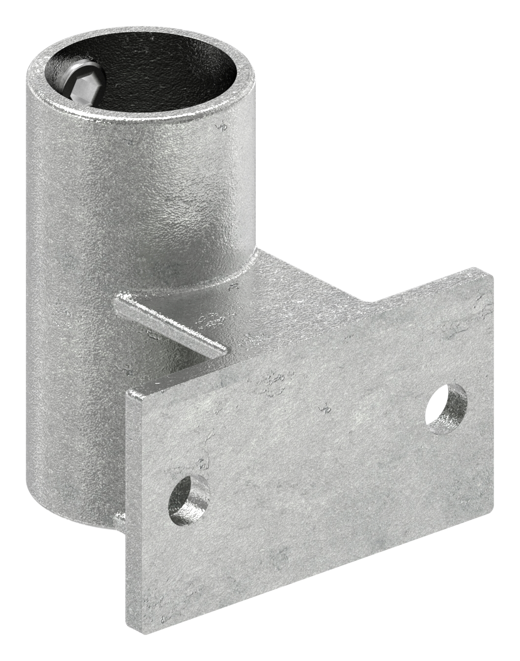 Wandhalter mit 2 Bohrungen, für Rohr Ø 48,3mm