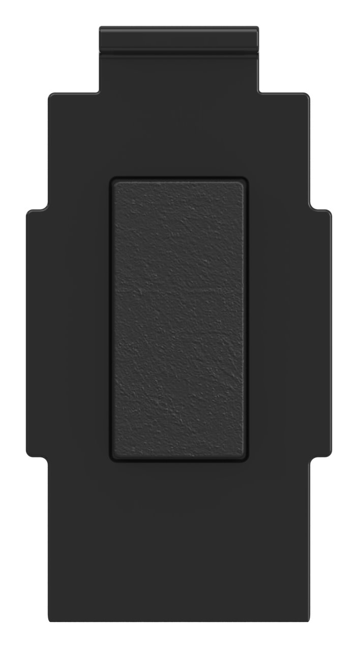 Sicherungsplatte für Mod. 38 , Zink roh pulverbeschichtet in RAL 9005 glänzend Sicherungsplatte für Mod. 38 , Zink roh pulverbeschichtet in RAL 9005 glänzend