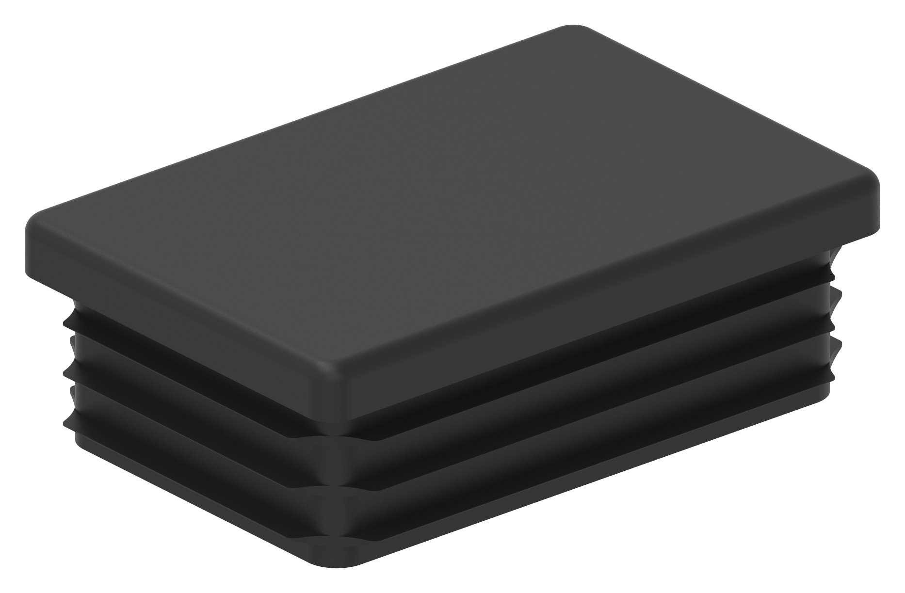 Kunststoffkappe für Rechteckrohr 60x40mm