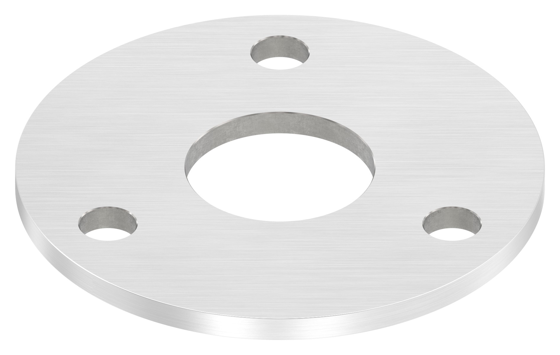 Ankerplatte Ø 120x6mm, mit Längsschliff, V4A