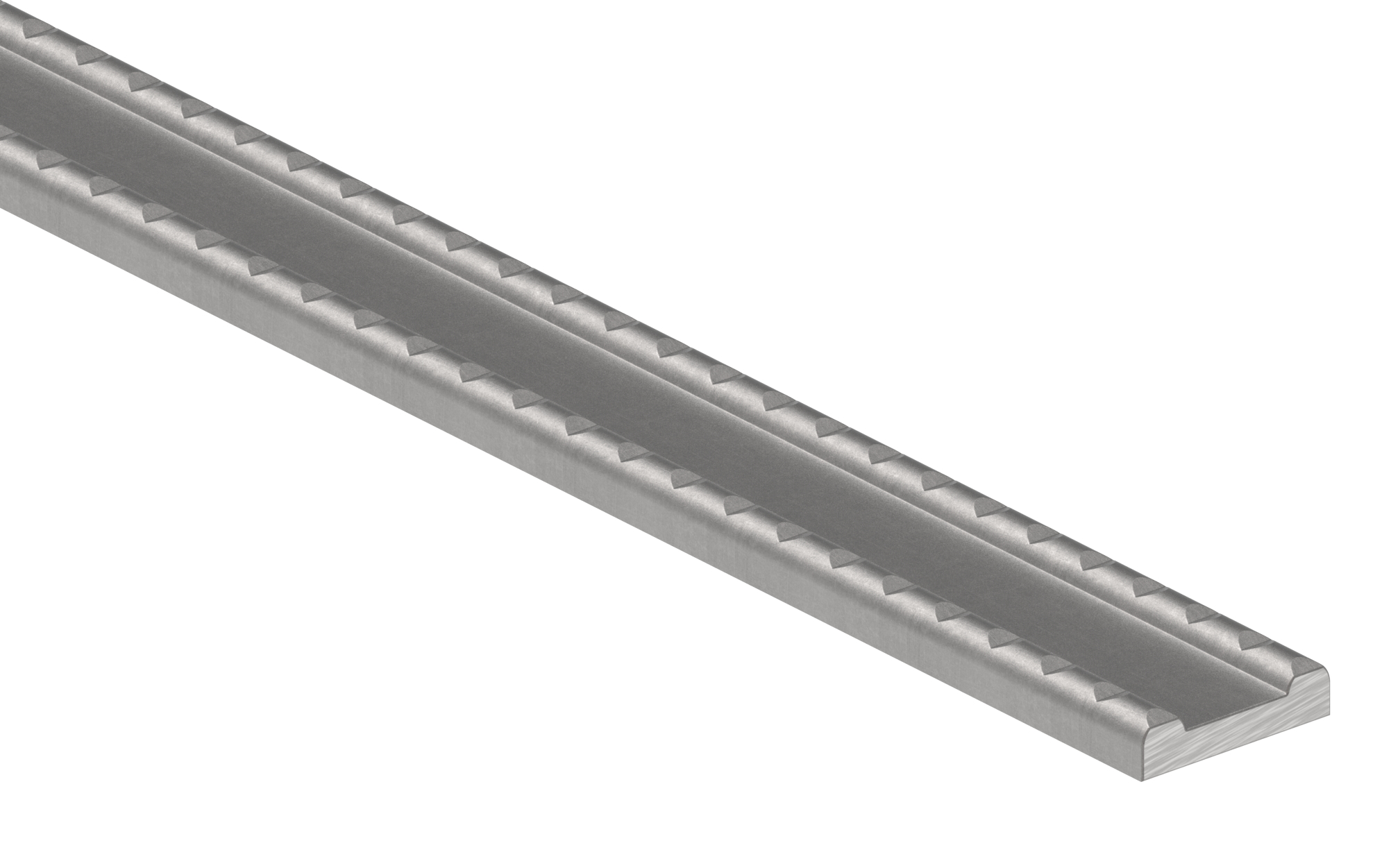 Hespeneisen gerillt 30 x 8 x 4mm; Länge 3m