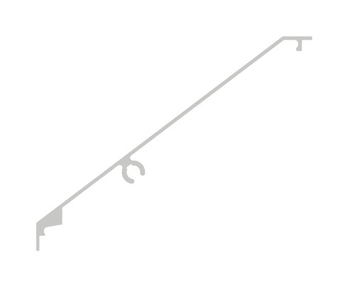 Design-Abdeckung für eleganza canopy, L: 2205mm, Aluminium E4/EV1 Design-Abdeckung für eleganza canopy, L: 2205mm, Aluminium E4/EV1