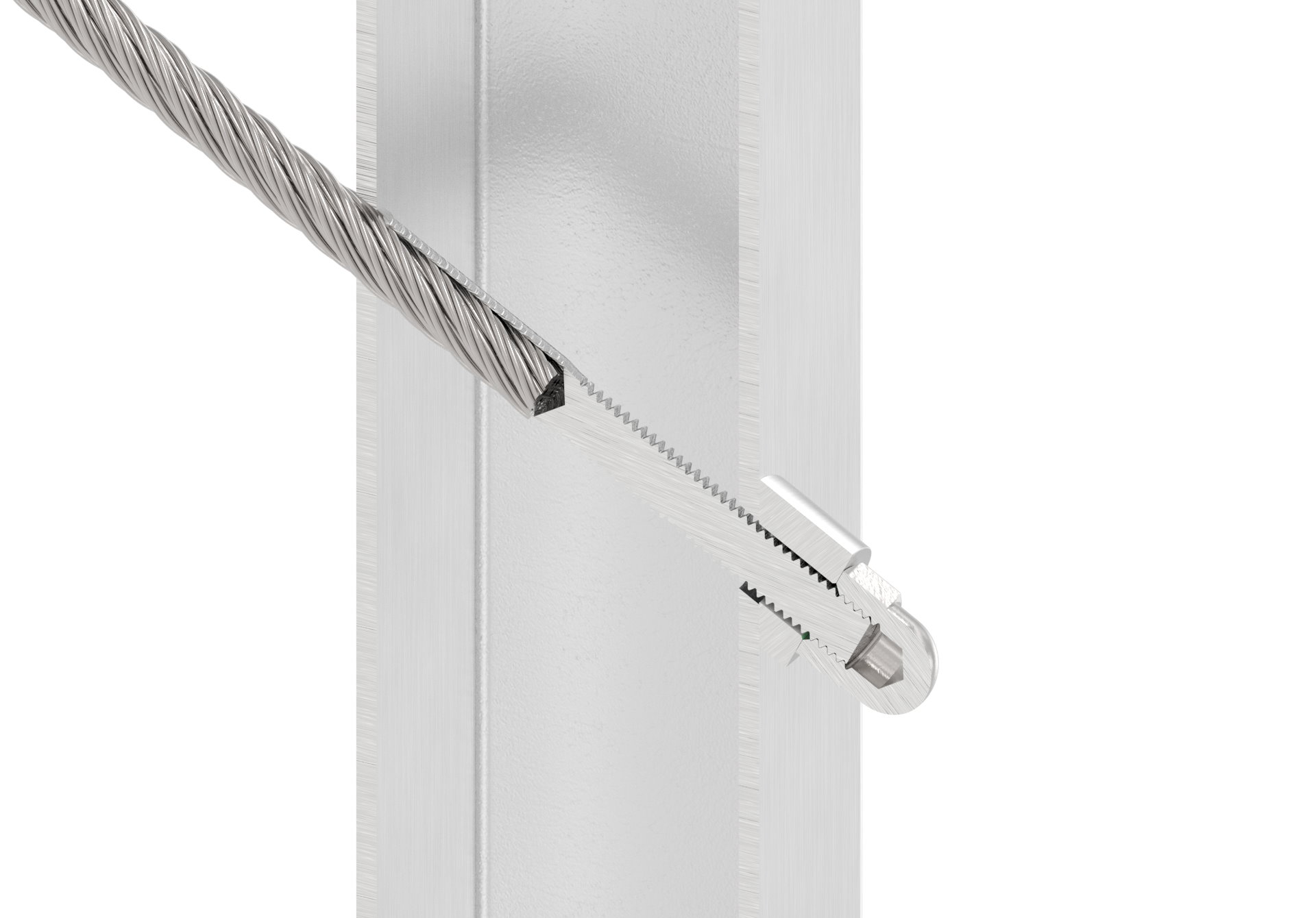 Formanschluss, für Gewinde M8, V2A