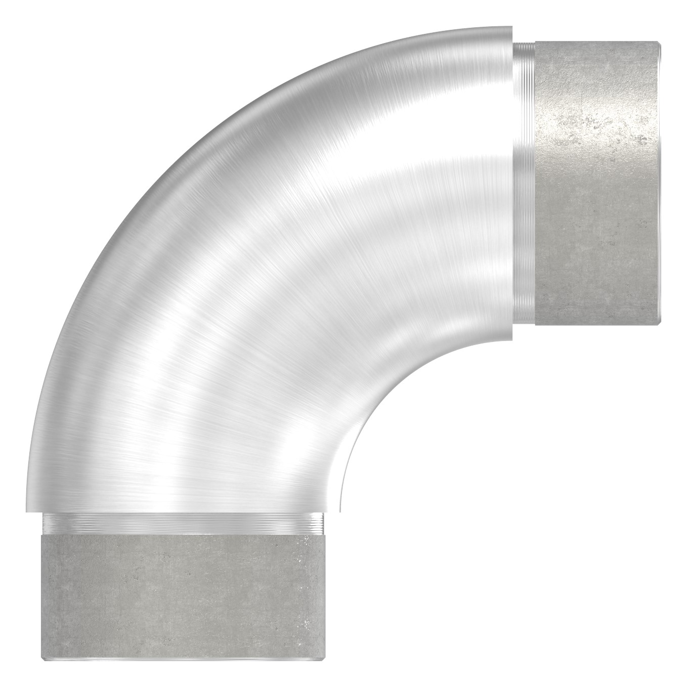 Rohrbogen 90°, für Rohr 42,4x2,0mm, V4A