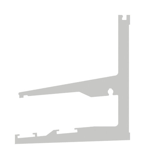 Vordachprofil eleganza canopy, L: 2405mm, E4/EV1 Vordachprofil eleganza canopy, L: 2405mm, E4/EV1